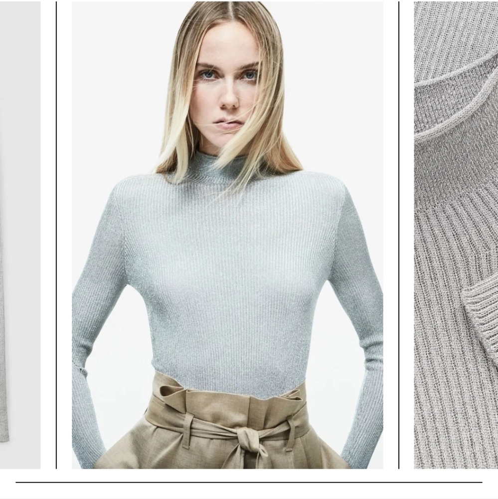 COS High Neck Ribbed Knit Sweater - Picture 12 of 13